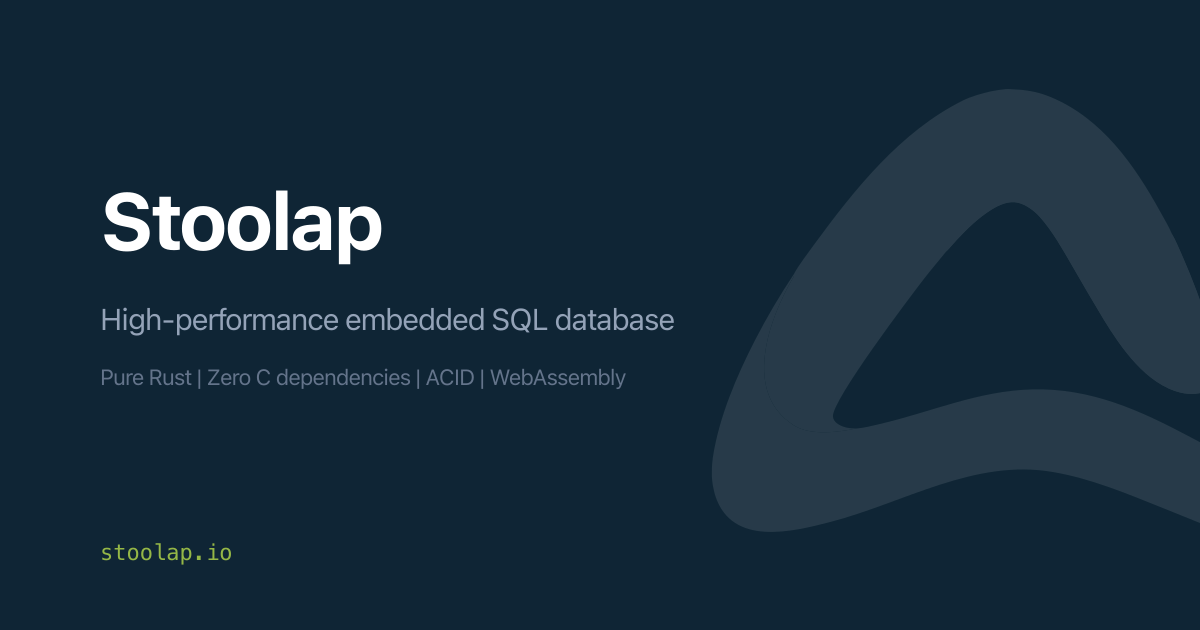 Stoolap 推出原生 Node.js 驅動程式 @stoolap/node，效能驚人
